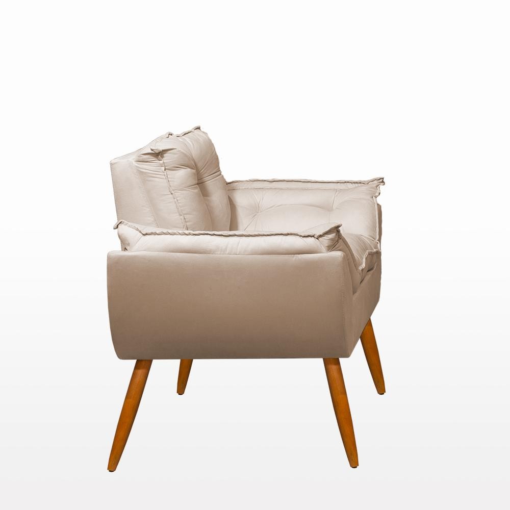Kit 02 Poltronas + Sofá 2 lugares com Puff Opala Balaqui — imagen 3