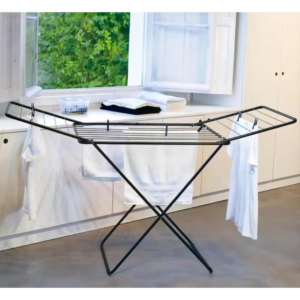 Varal De Chão Com Abas Reforçado Dobrável Aço Secalux 12kg Varal de Apartamento Retratil — imagen 6